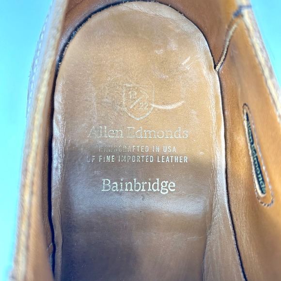 Allen Edmonds Bainbridge Cap Toe Oxford Brown Leather Mens...